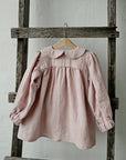 Baby Pink Linen Tunic Dress