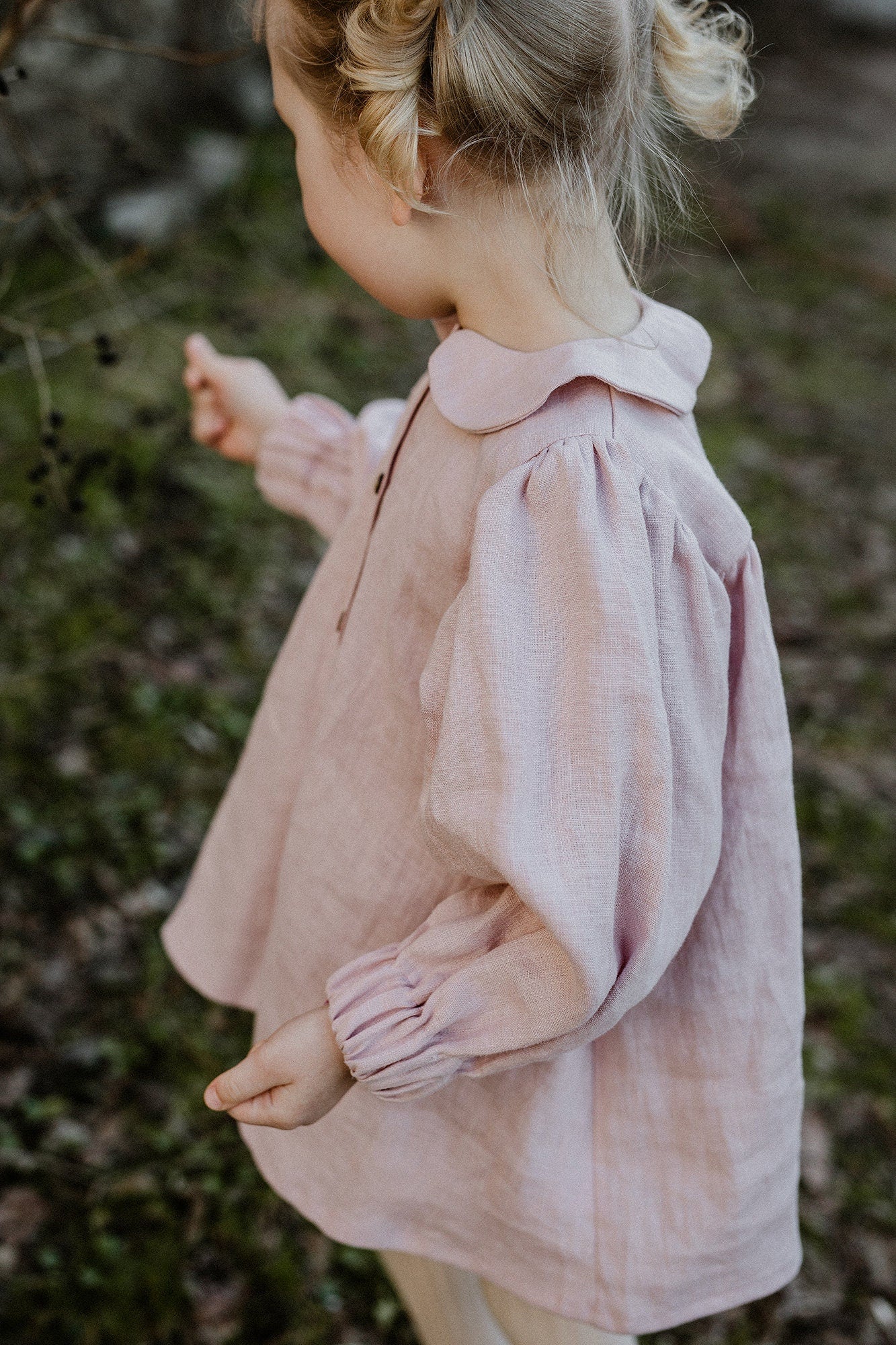 Baby Pink Linen Tunic Dress – allthebeautifullinen