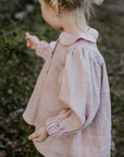 Baby Pink Linen Tunic Dress