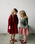 Garden Festive Midi Linen Skirt