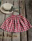 Garden Festive Midi Linen Skirt