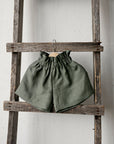 Sage Linen Shorts
