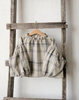 Cottage Plaid Parachute Linen Tunic