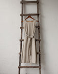 Natural Sleeveless Linen Dress