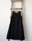 Black Sleeveless Linen Dress