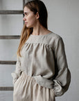 Natural Victorian Linen Tunic