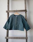 Marine Blue Linen Jacket