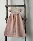 Dusty Rose Linen Pinafore Linen Dress