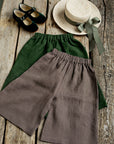 Cacao Short Linen Culottes