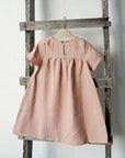 Dusty Rose Summer Linen Dress