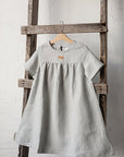 Fog Grey Summer Linen Dress