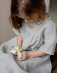 Fog Grey Summer Linen Dress