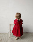 Cherry Tea Linen Dress