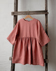 Salmon Tea Linen Dress