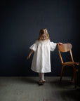 White Parachute Linen Dress