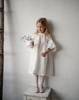 White Parachute Linen Dress