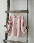 Baby Pink Linen Tunic Dress
