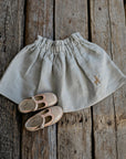 Natural Midi Linen Skirt