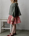 Garden Festive Midi Linen Skirt