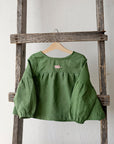 Apple Green Short Linen Tunic