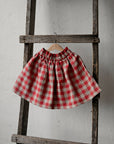 Garden Festive Midi Linen Skirt