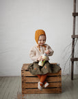 Mustard Classic Linen Bonnet