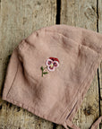 Dusty Rose Classic Linen Bonnet