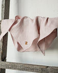 Baby Pink Linen Scarf