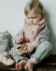 Dusty Rose Linen Scarf