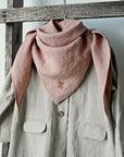 Dusty Rose Linen Scarf
