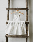 White Linen Apron