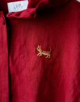 Cherry Little Red Riding Hood Linen Cape