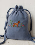 Fawn in the Forest Linen Backpack
