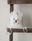 Baby Rabbit Linen Backpack