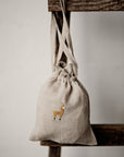 Alpaca Pouch Linen Bag