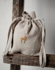 Alpaca Pouch Linen Bag