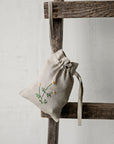 Chamomile Pouch Linen Bag