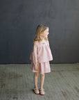Baby Pink Short Linen Tunic