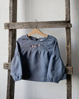 Dusty Blue Short Linen Tunic