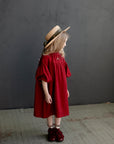 Cherry Parachute Linen Dress