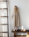 Sand Parachute Linen Dress