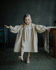 Sand Parachute Linen Dress