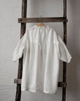 White Parachute Linen Dress