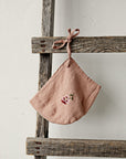 Dusty Rose Classic Linen Bonnet