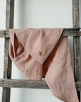 Dusty Rose Linen Scarf