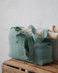 Mint Classic Linen Bag