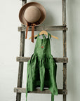 Apple Green Linen Apron