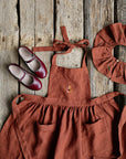 Rust Linen Apron