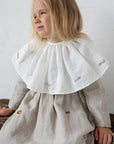 Big Ruffle Linen Collar with Branches