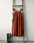 Rust Prairie Linen Dress